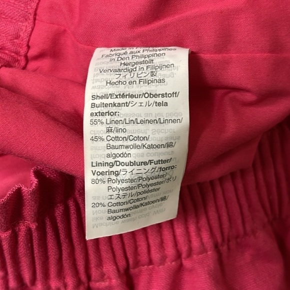 J.CREW Women’s Pink Short Mini Linen and Cotton Scallop Hem Skirt Size 0 - Picture 7 of 7